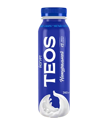 Йогурт "TEOS Актив" 260гр. пэт 1/6